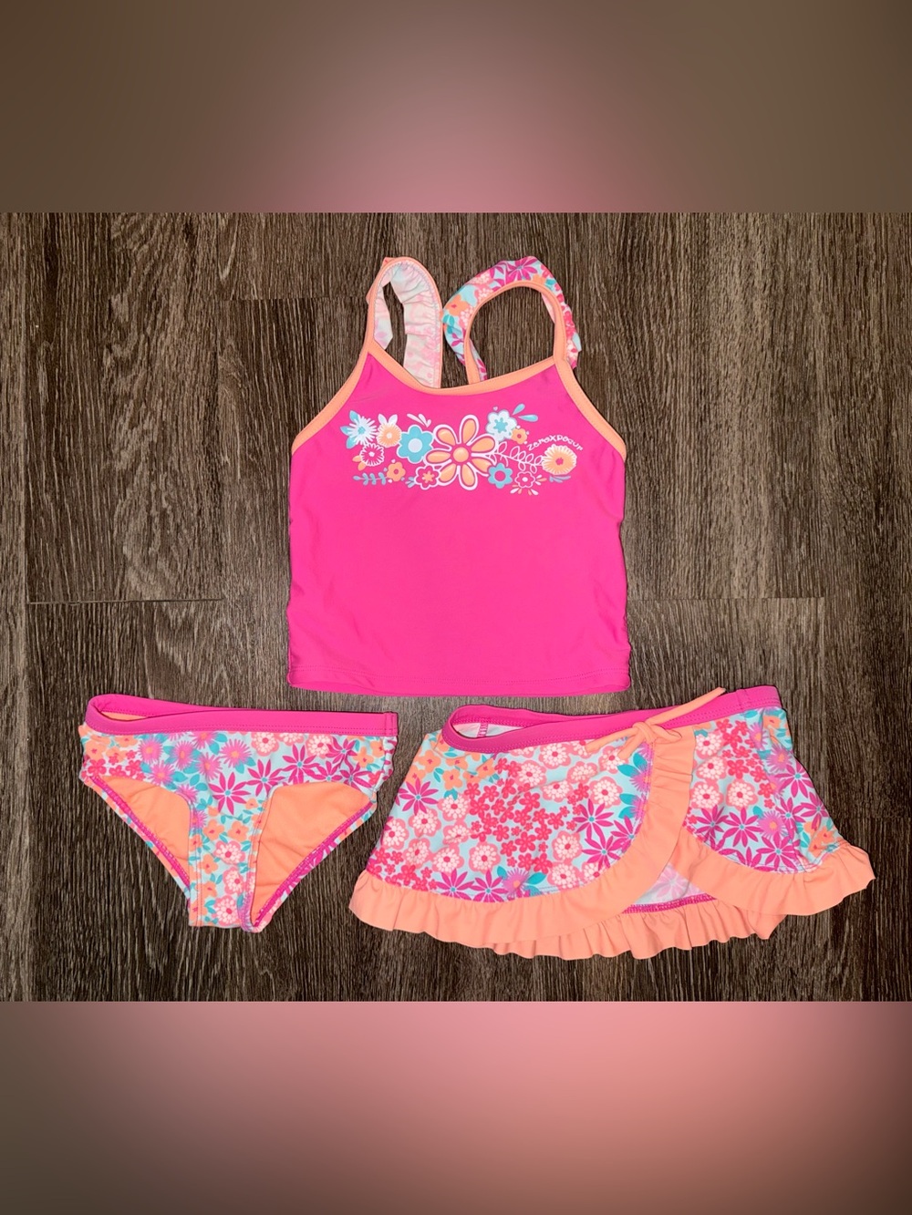 Girls 3 piece swim suit 4T